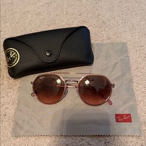 Ray-Ban Women's Sunglasses - Gold Frame with Brown Lenses